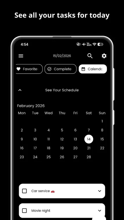 My Tasks — custom theme colors